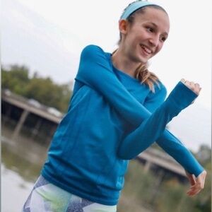 Ivivva Lululemon Long Sleeve Athletic Top Blue